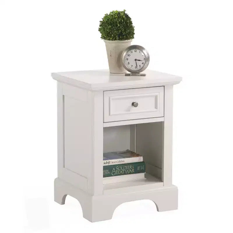 Table de chevet blanche