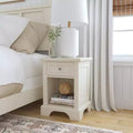 Table de chevet blanche