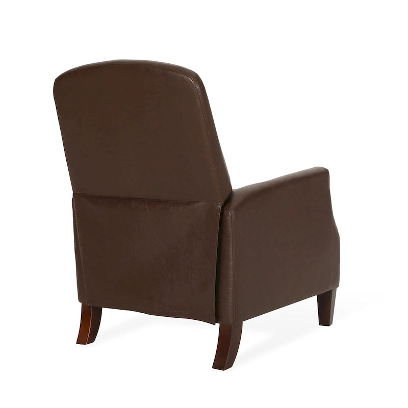 Cavanaugh Upholstered Pushback Recliner with Nailhead Trim by Christopher Knight Home