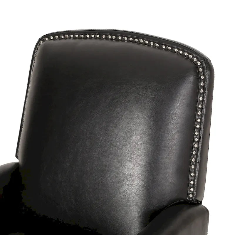 Cavanaugh Upholstered Pushback Recliner with Nailhead Trim by Christopher Knight Home