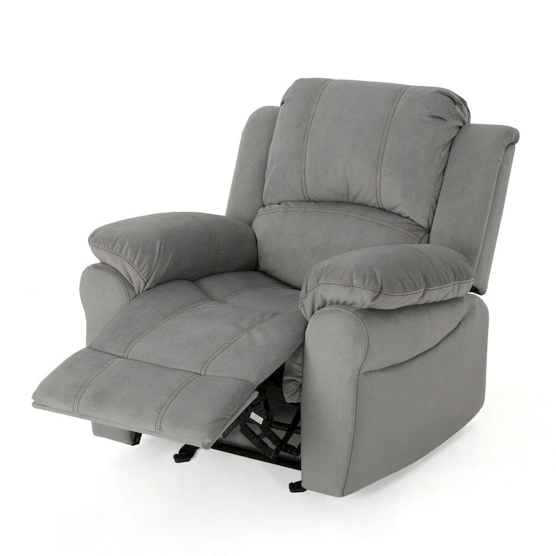 Celestina Bubba Microfiber Gliding Recliner by Christopher Knight Home