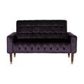 Harnett Tufted Velvet Tapered Leg Loveseat by Christopher Knight Home