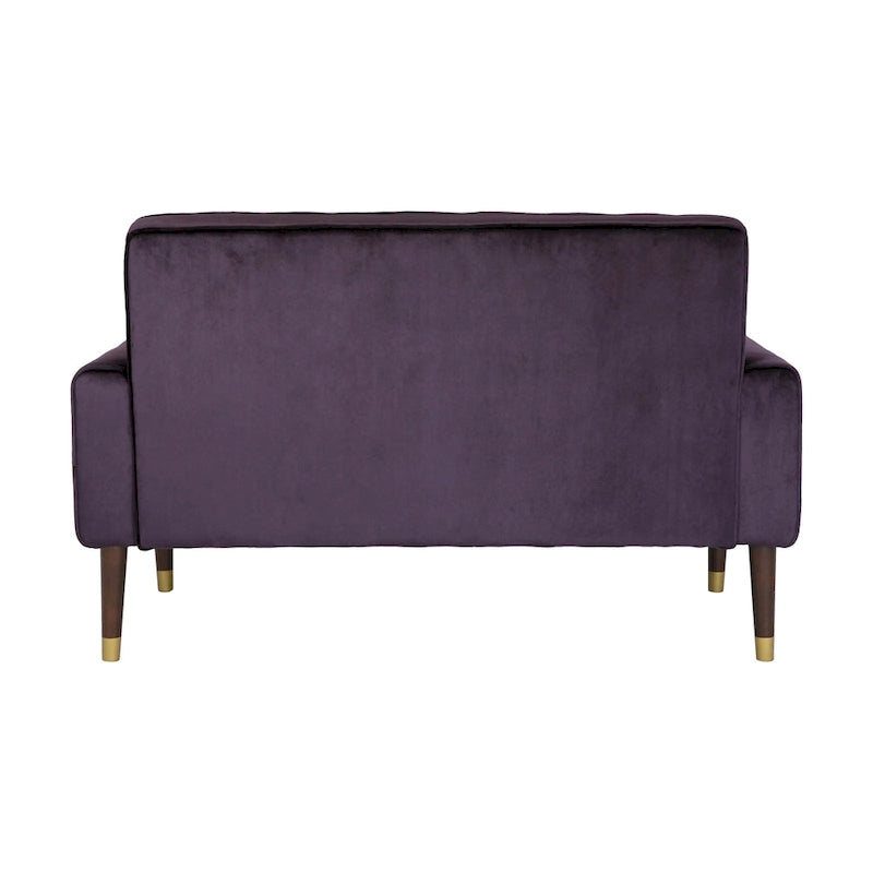 Harnett Tufted Velvet Tapered Leg Loveseat by Christopher Knight Home