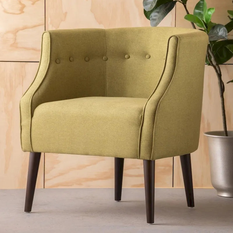 Brandi Button-tufted Fabric Club Chair by Christopher Knight Home - 27.00 W x 28.75 L x 30.50 H