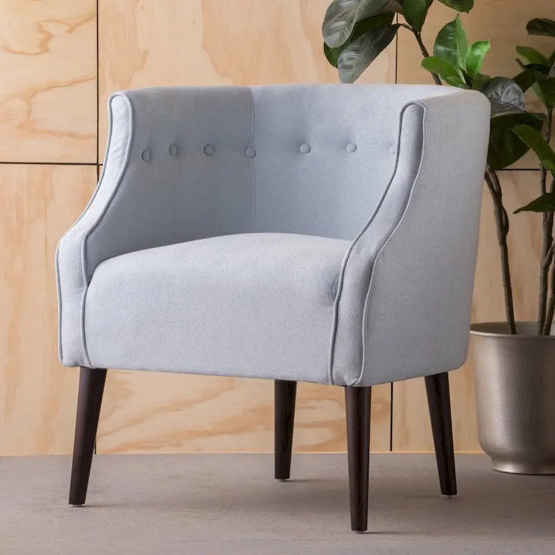 Brandi Button-tufted Fabric Club Chair by Christopher Knight Home - 27.00 W x 28.75 L x 30.50 H