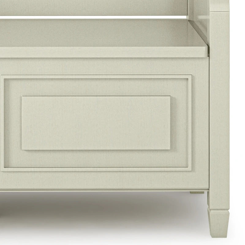 WYNDENHALL Hampshire SOLID WOOD 42 inch Wide Traditional Entryway Storage Bench - 42 W x 18 D x 29.5 H