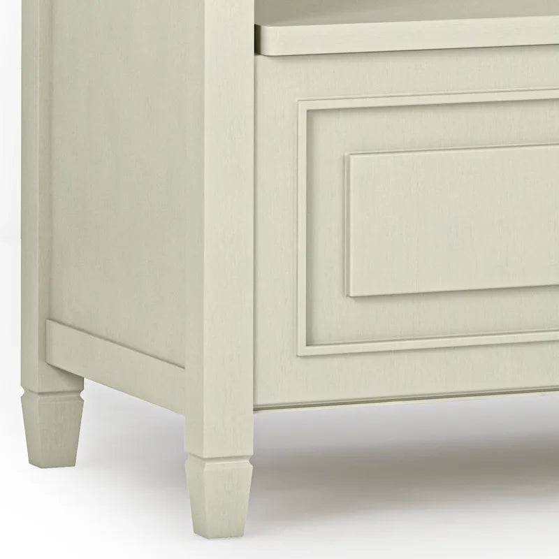 WYNDENHALL Hampshire SOLID WOOD 42 inch Wide Traditional Entryway Storage Bench - 42 W x 18 D x 29.5 H