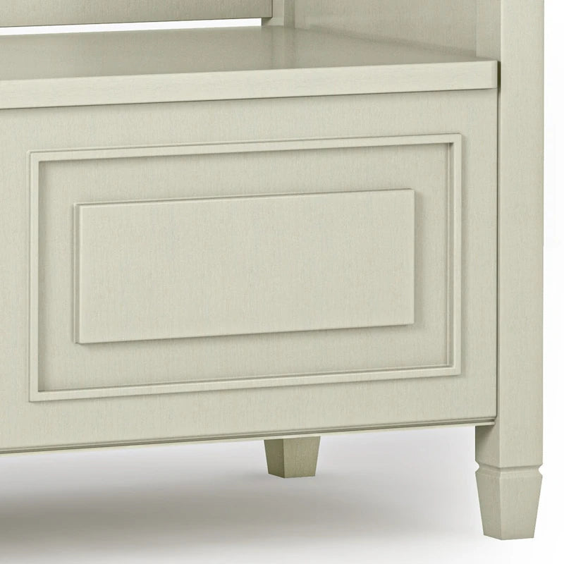 WYNDENHALL Hampshire SOLID WOOD 42 inch Wide Traditional Entryway Storage Bench - 42 W x 18 D x 29.5 H