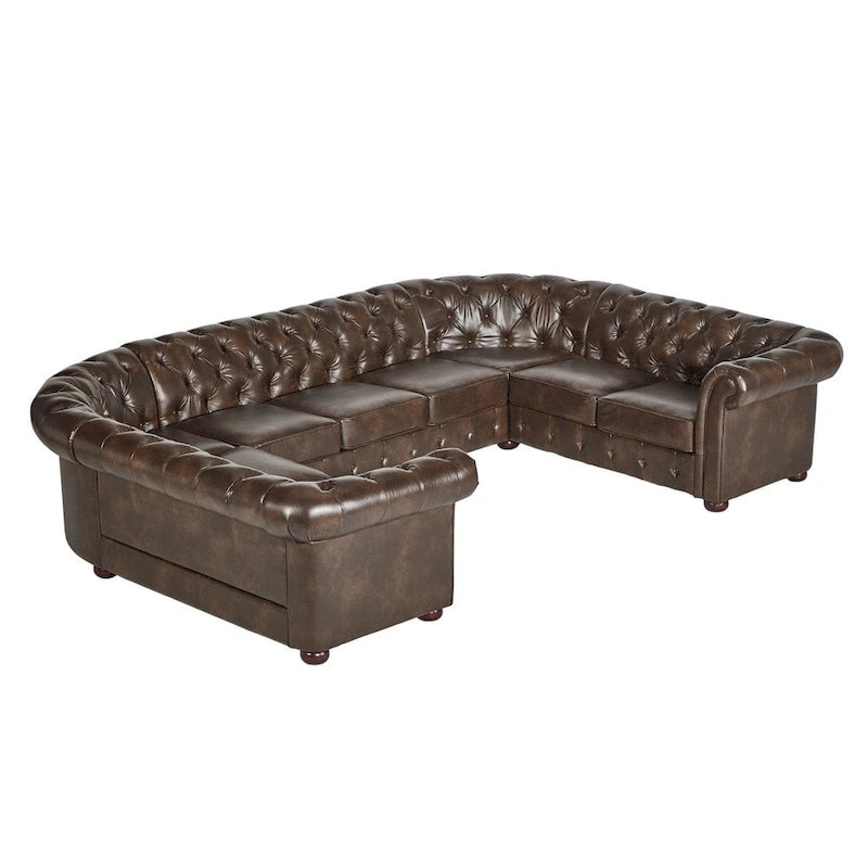 Knightsbridge Chesterfield U-shaped Sectional by iNSPIRE Q Artisan