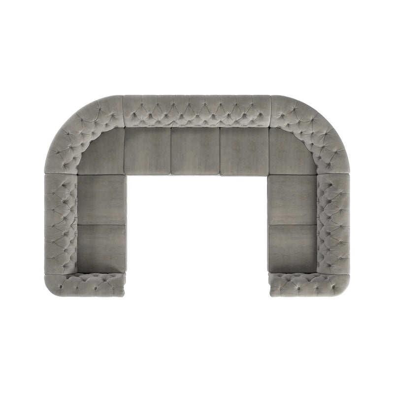 Knightsbridge Chesterfield U-shaped Sectional by iNSPIRE Q Artisan