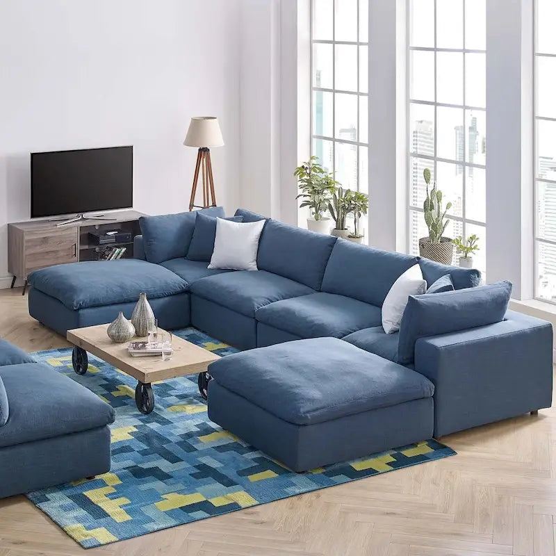 Copper Grove Hrazdan Down-filled 6-piece Sectional Sofa Set