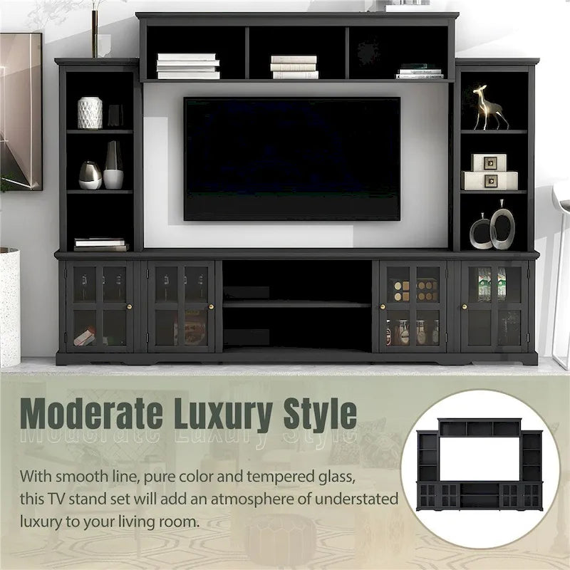 Modern Minimalism Style Entertainment Wall and TV Stand