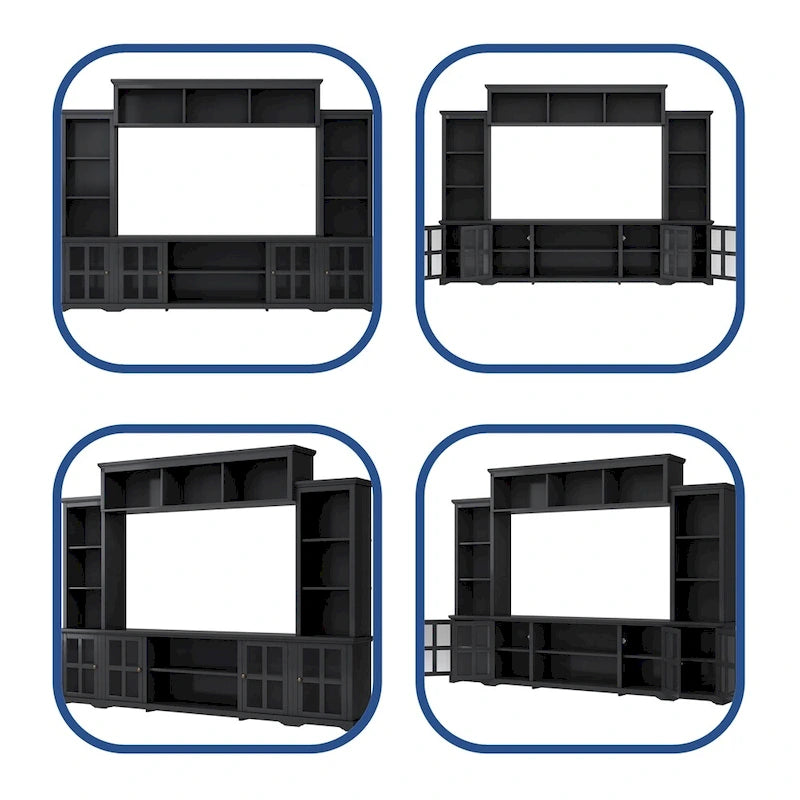 Modern Minimalism Style Entertainment Wall and TV Stand