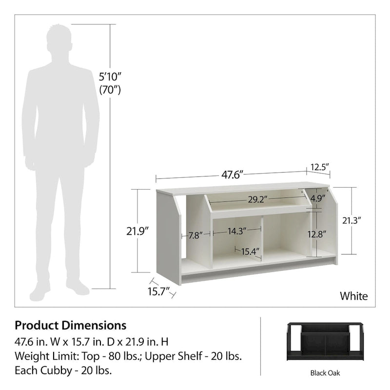 Ameriwood Home Cantell TV Stand for TVs up to 59 Inches
