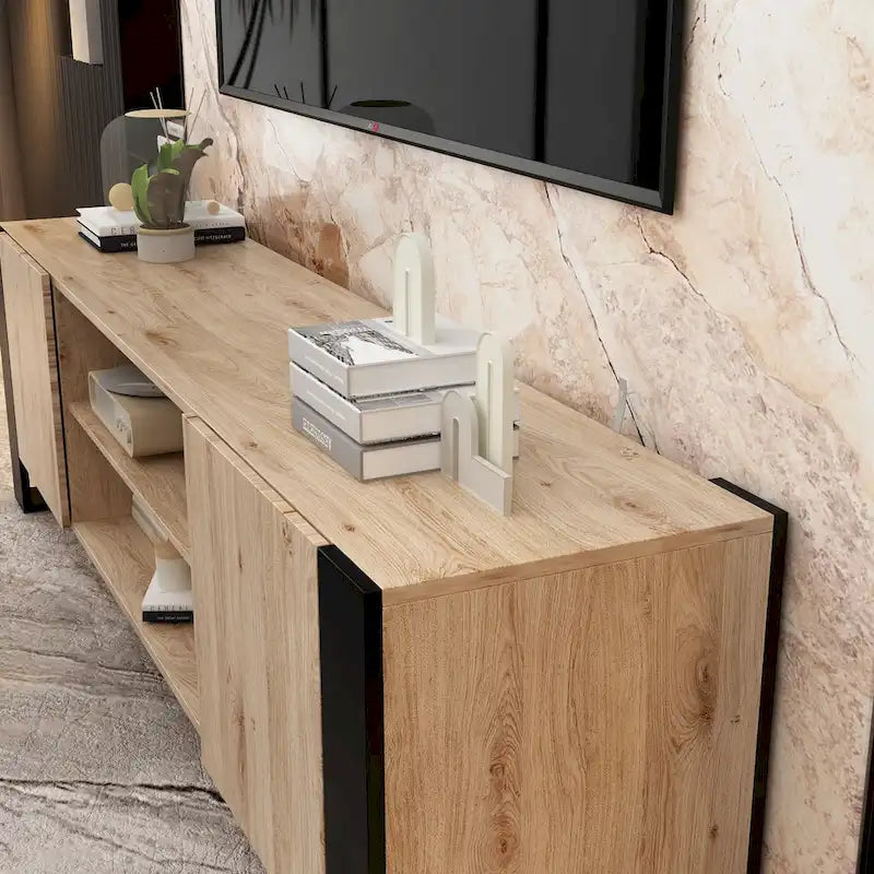 Entertainment Center with Fireplace Option:2 Flame Modes1500W 68.9W