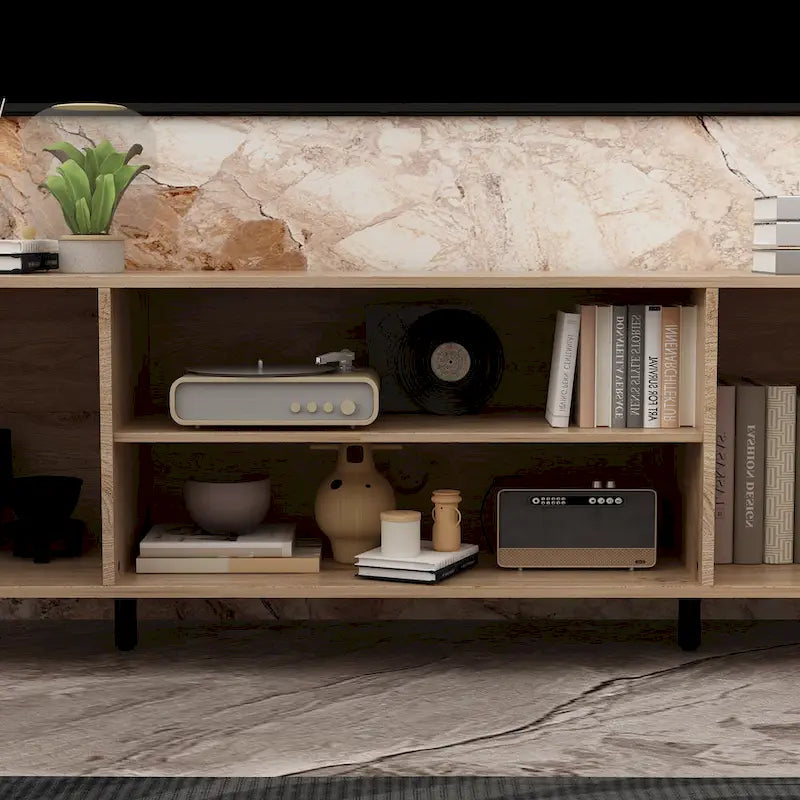 Entertainment Center with Fireplace Option:2 Flame Modes1500W 68.9W
