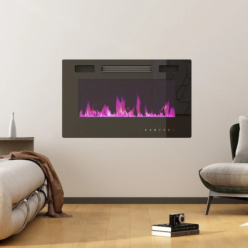 Entertainment Center with Fireplace Option:2 Flame Modes1500W 68.9W