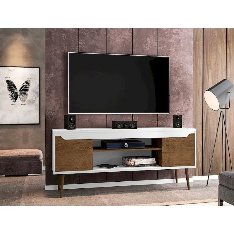 Manhattan Comfort Bradley 63 In. Storage Media Cabinet Console