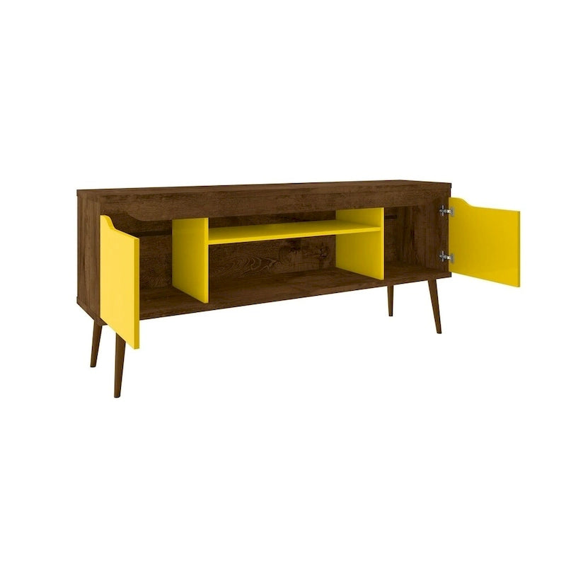 Manhattan Comfort Bradley 63 In. Storage Media Cabinet Console