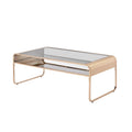 Watler Contemporary 48-inch Glass Top 1-Shelf Coffee Table by Furniture of America