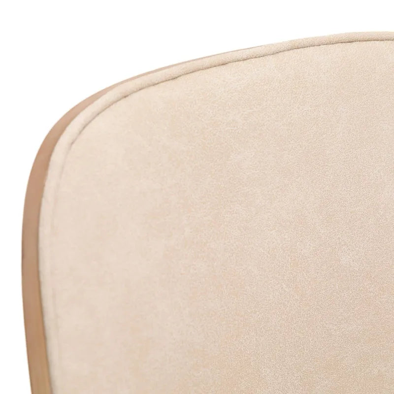 LeisureMod Tule Dining Side Chair with Upholstered Seat and Back