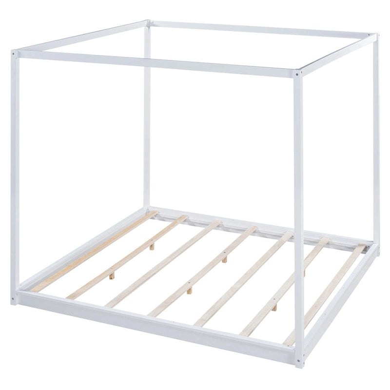 Canopy Platform Bed with Support Legs