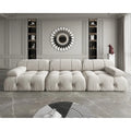 Velvet 3-seater Reversible Modular Sofa