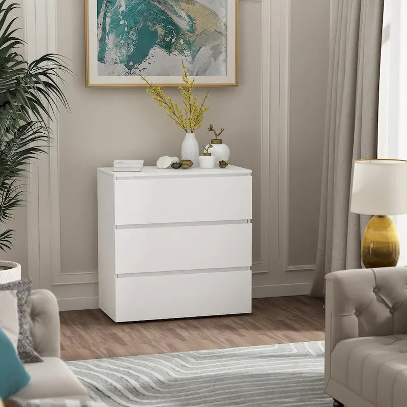 Kerrogee Modern 3-Drawer Wooden Chest
