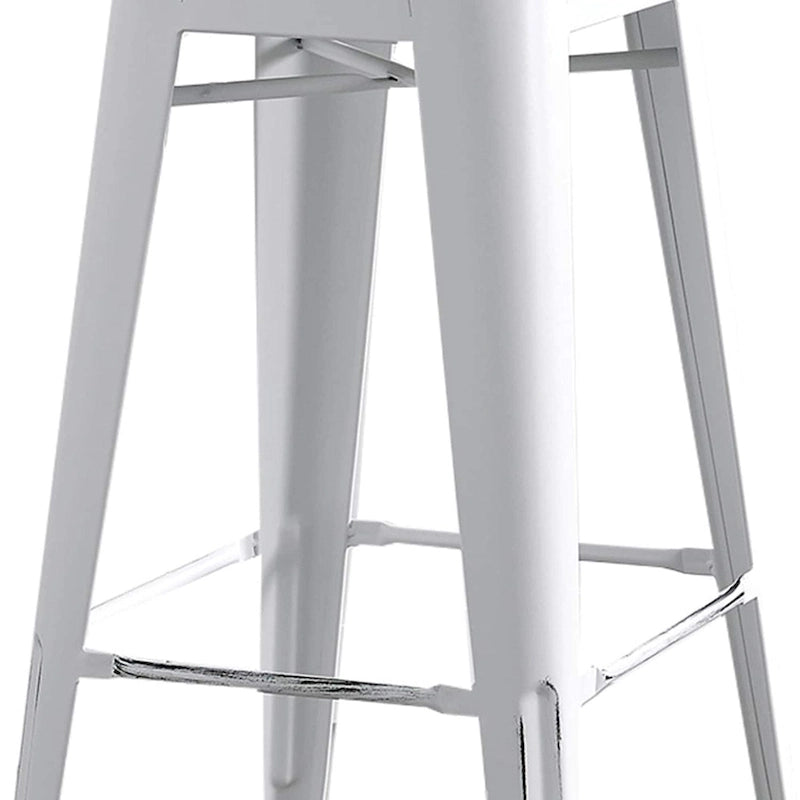 AC Pacific 30 Inch Metal Barstool Set of 2