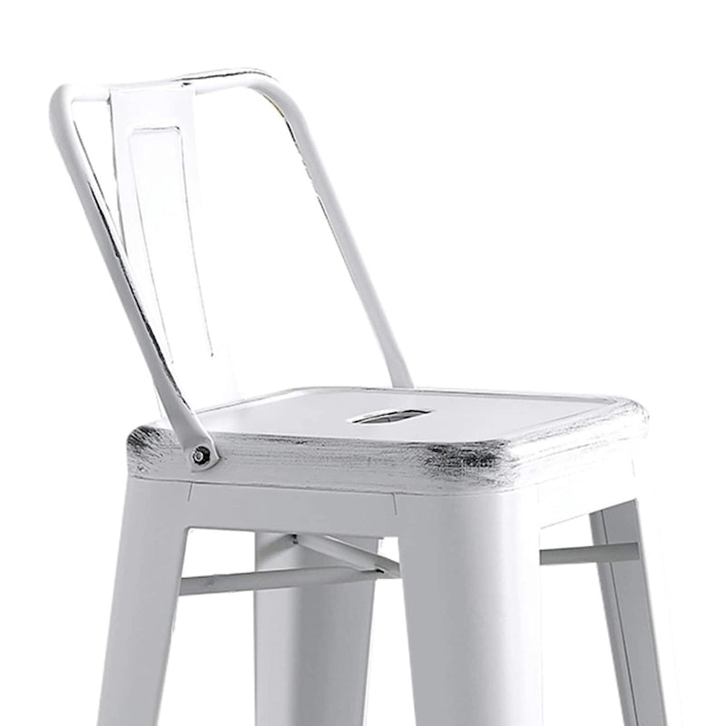 AC Pacific 30 Inch Metal Barstool Set of 2