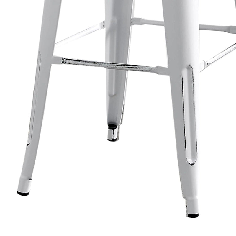 AC Pacific 30 Inch Metal Barstool Set of 2