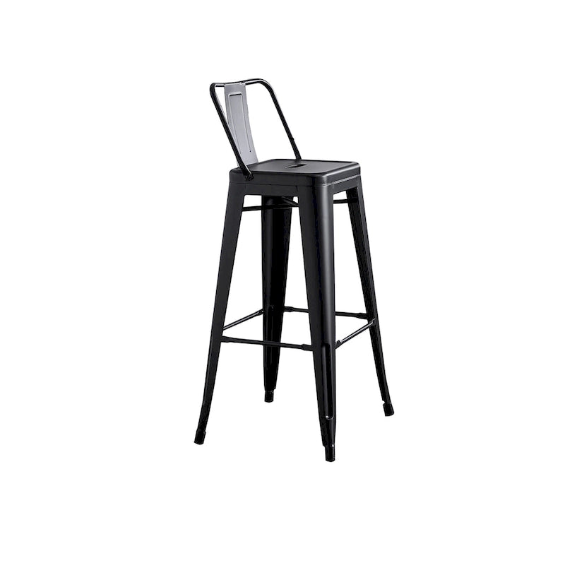 AC Pacific 30 Inch Metal Barstool Set of 2