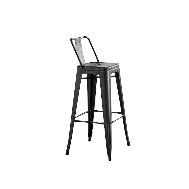 AC Pacific 30 Inch Metal Barstool Set of 2