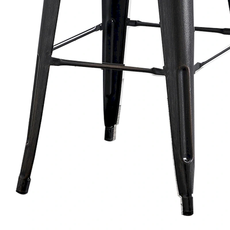 AC Pacific 30 Inch Metal Barstool Set of 2