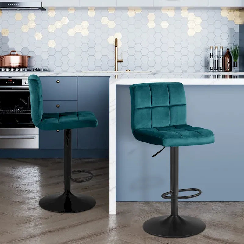 Swivel Adjustable Height with Armless Bar Stools