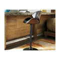 Signature Design by Ashley Harley Modern Adjustable Brown and Black Bar Stool