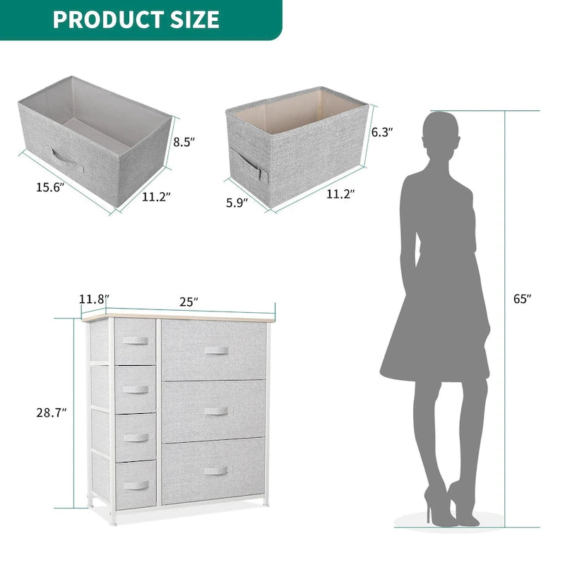7-Drawers Furniture Storage Chest Dresser