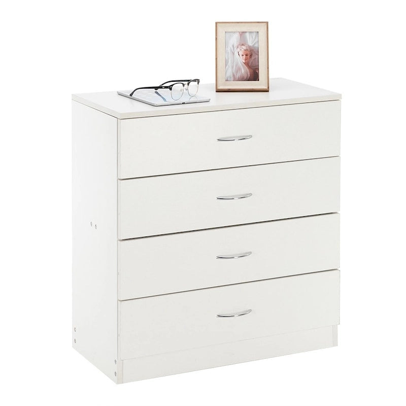 28 Modern Simple 4-Drawer Dresser Black/White