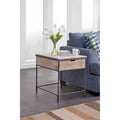 Fenway Mango Solid Wood Top Square End Table