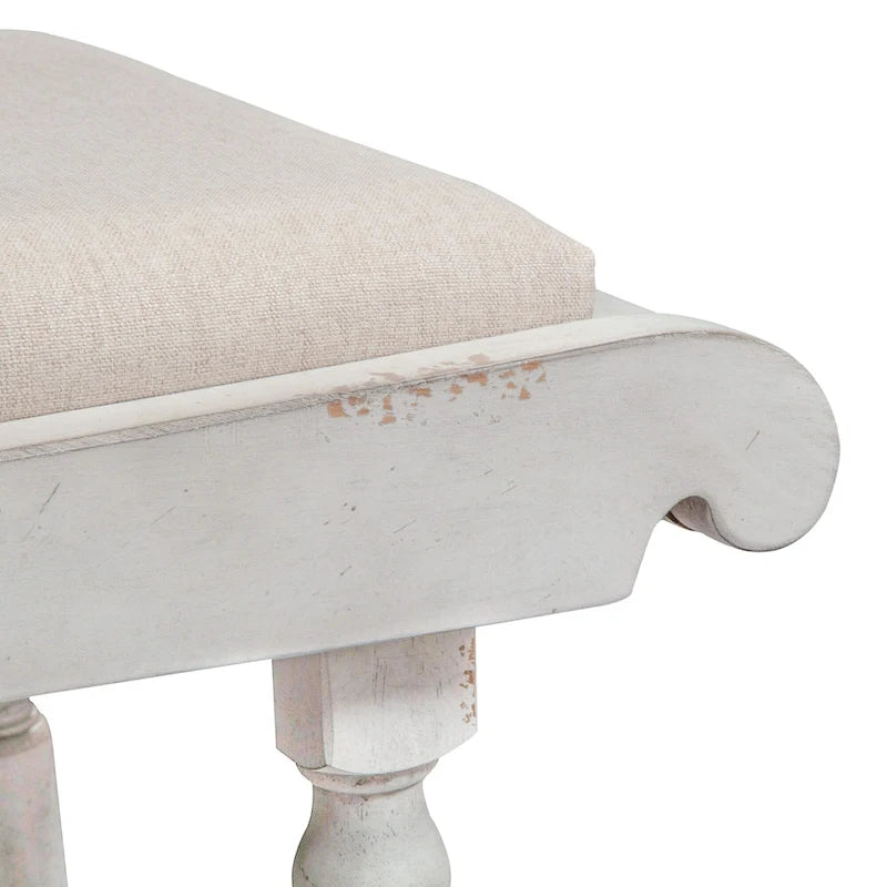 Whitney Antique Linen & Weathered Gray 6 Piece Trestle Table Set
