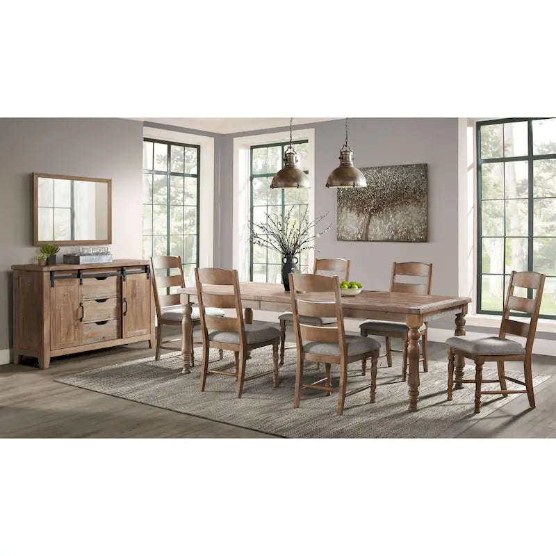 Highland Side Chair, Ladder Back w/Cushion Seat (Set of 2)