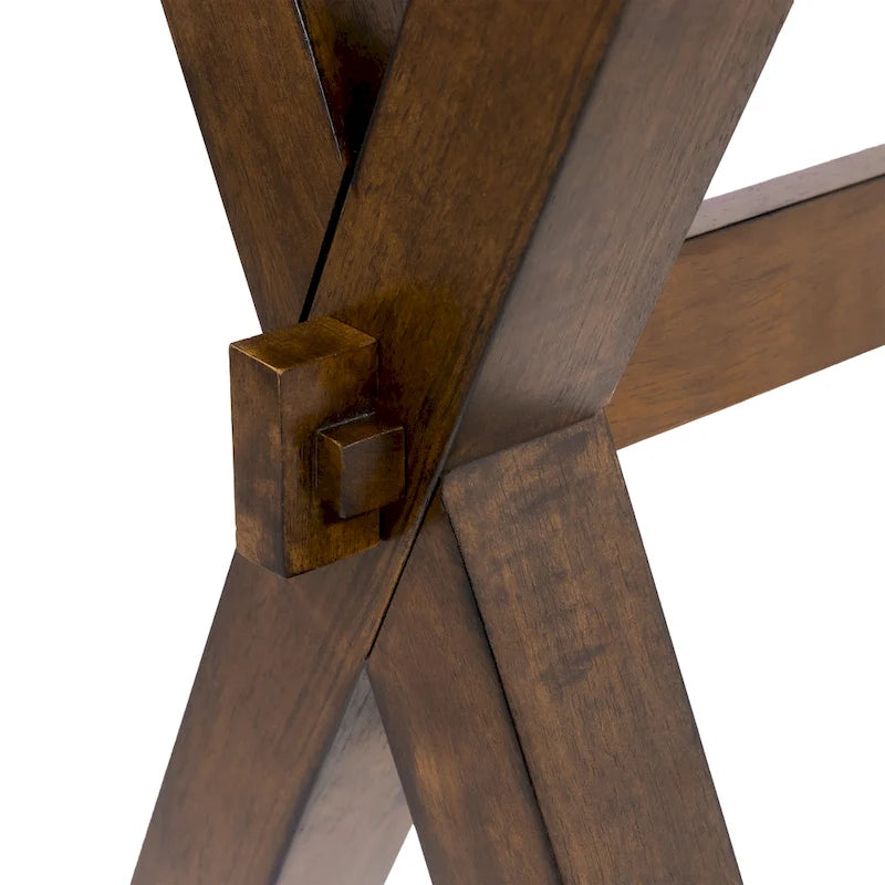 Mav Transitional Walnut 24-inch Solid Wood Side Table by Furniture of America