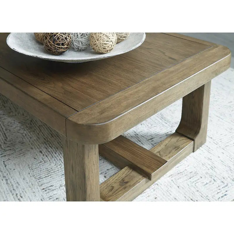 Signature Design by Ashley Cabalynn Light Brown Coffee Table - 56W x 30D x 17H