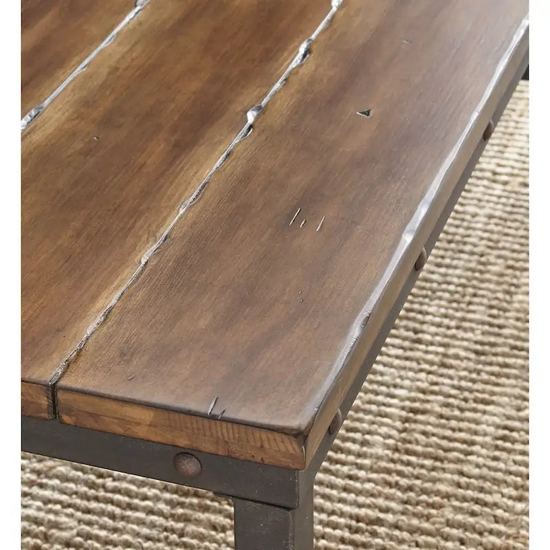 Steve Silver Gatling Natural Industrial Console Table