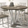 Theile Ash Brown 48-inch Round Counter Height Table by Furniture of America