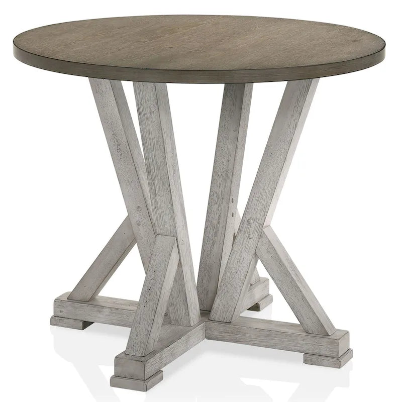 Theile Ash Brown 48-inch Round Counter Height Table by Furniture of America