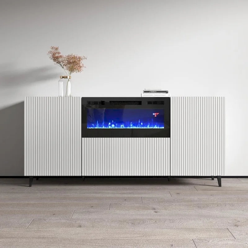Pafos BL-EF Electric Fireplace 71 Sideboard