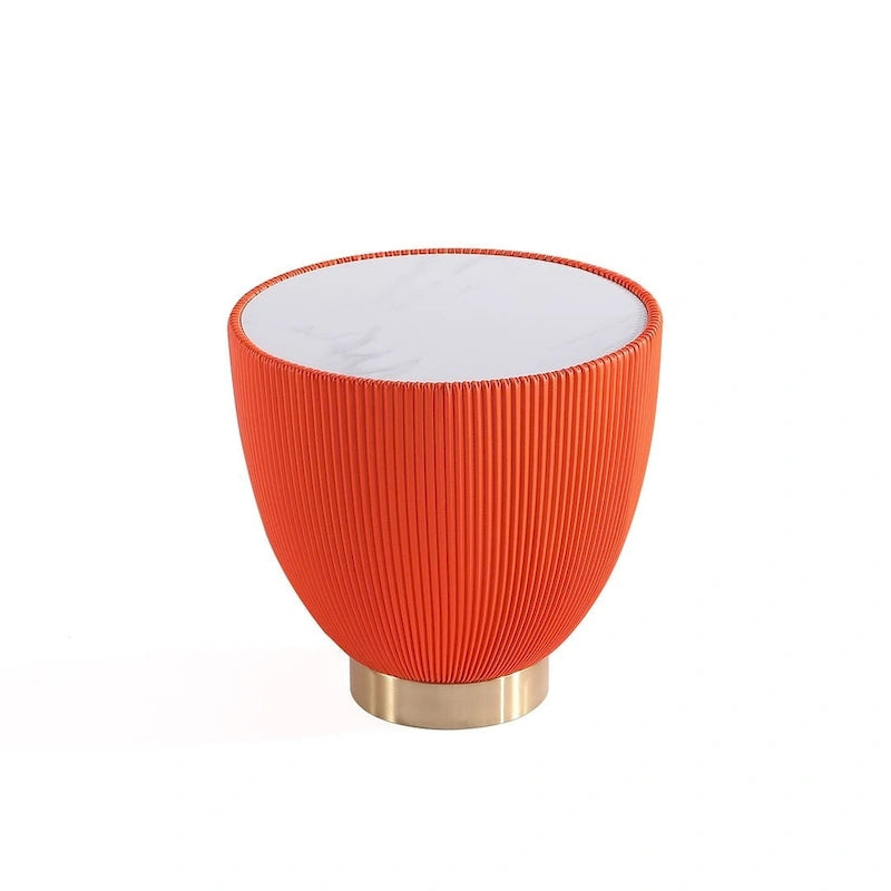 Manhattan Comfort Modern Anderson 2.0 Upholstered End Table