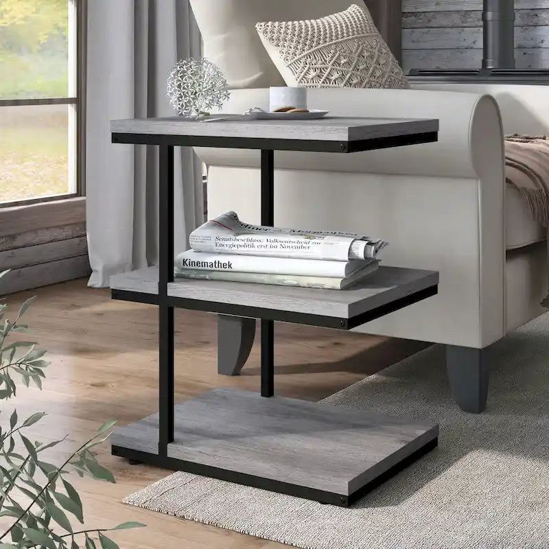 Jolle Contemporary 19-inch Wood 2-Shelf Side Table by Furniture of America