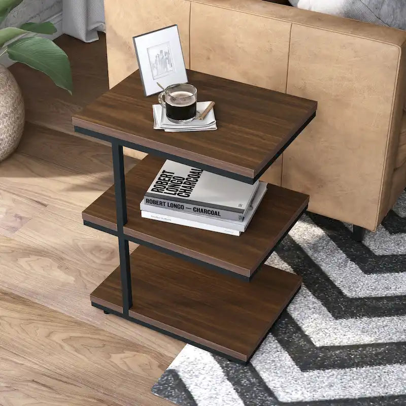 Jolle Contemporary 19-inch Wood 2-Shelf Side Table by Furniture of America